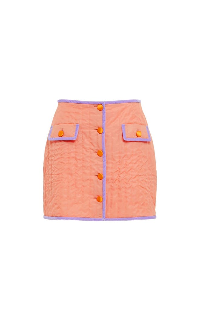 Peach Pink Puffer Skirt 