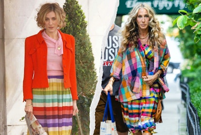 See 'Sex and The City' outfits now and then. Though Carrie Bradshaw's style has evolved, she doesn't...