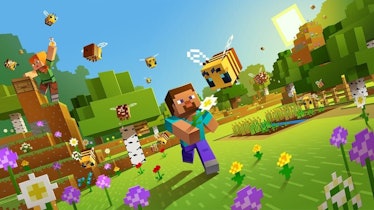 Artwork for the video game Minecraft