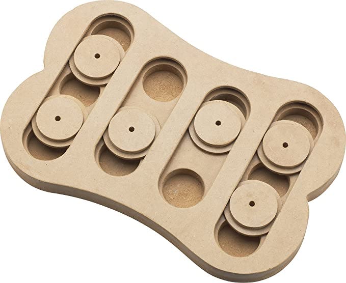 SPOT Ethical Pet Interactive Seek-A-Treat Shuffle Bone Toy Puzzle