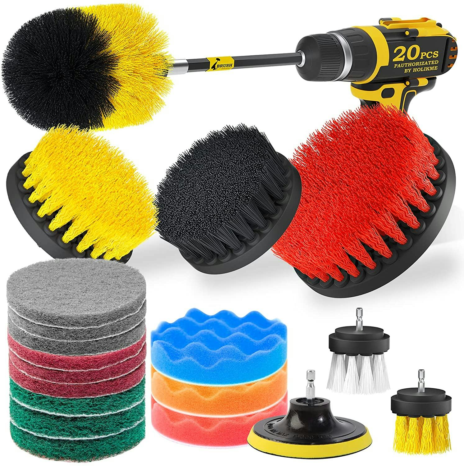 Holikme Drill Brush Attachments Set (20-Piece)