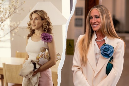 See 'Sex and The City' outfits now and then. Though Carrie Bradshaw's style has evolved, she doesn't...