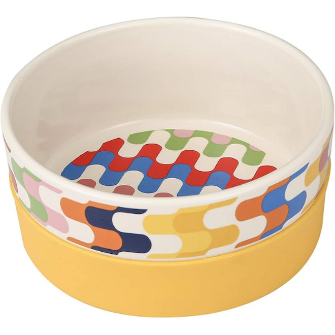 Now House for Pets Duo Bargello Ceramic Dog Bowl 