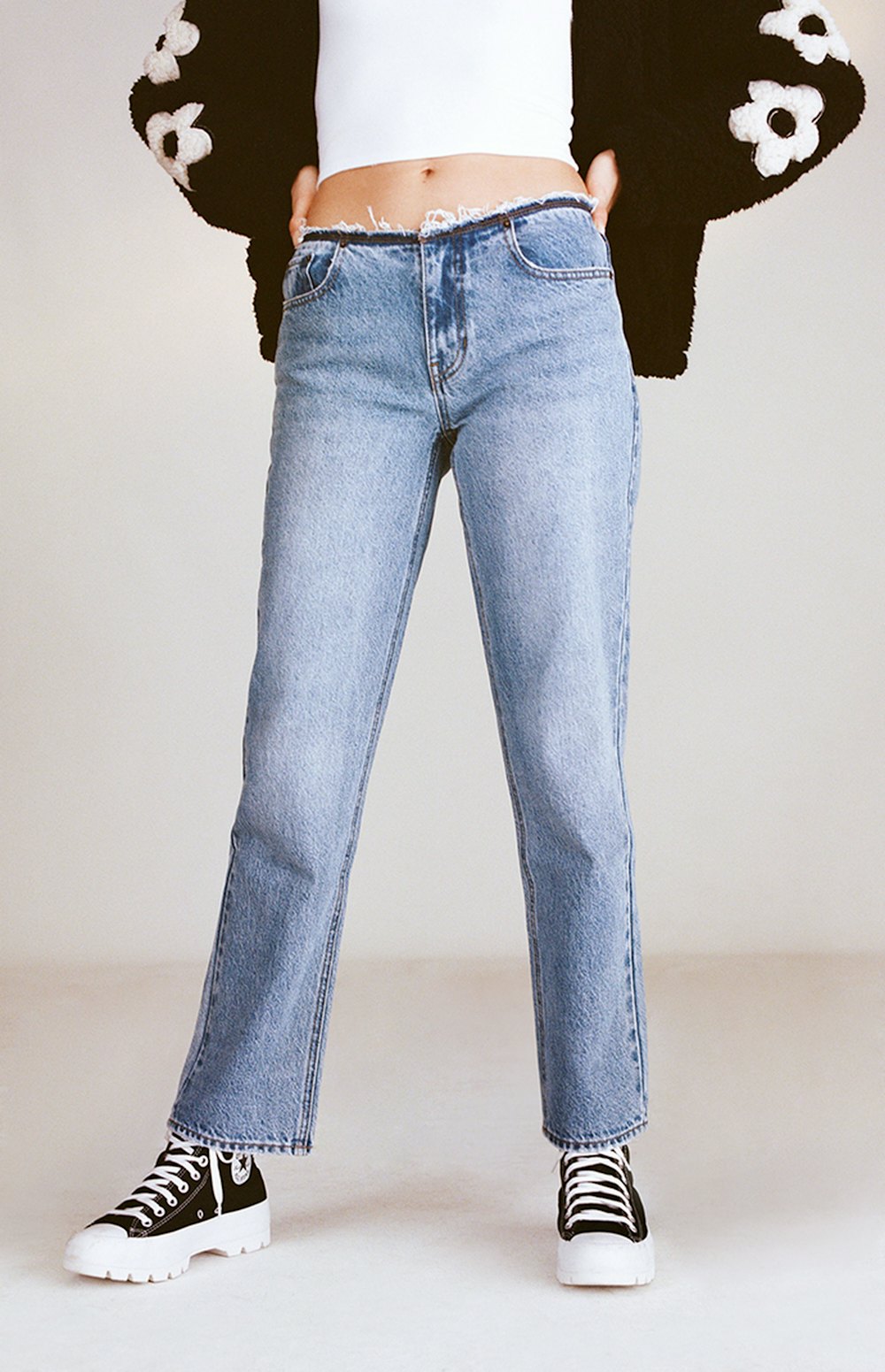 Eco Light Blue Low Rise Jeans