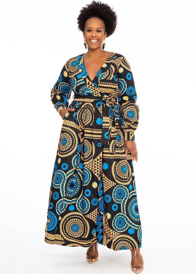 Rehema African Print Maxi Dress