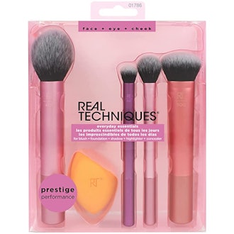 Real Techniques Makeup Brush Set with Sponge Blender for Eyeshadow