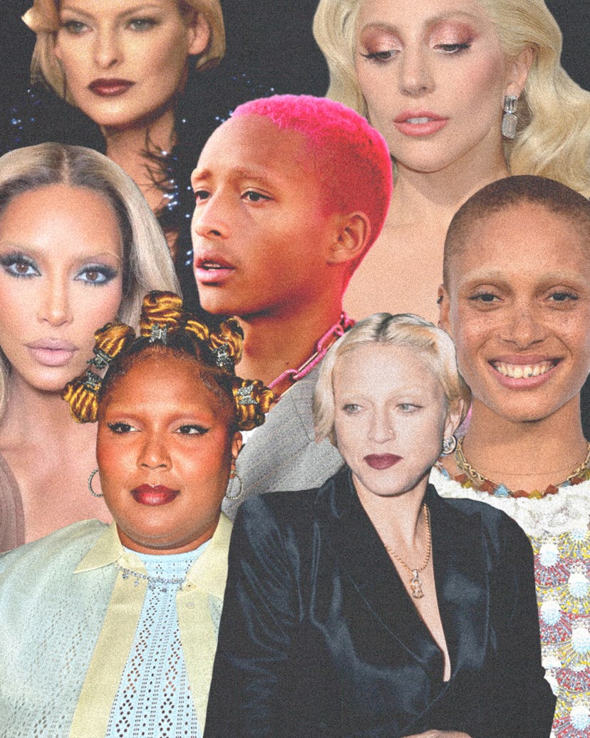 Celebrities with bleached eyebrows