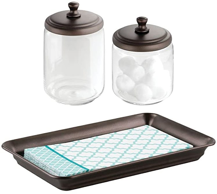 mDesign Bathroom Vanity Storage