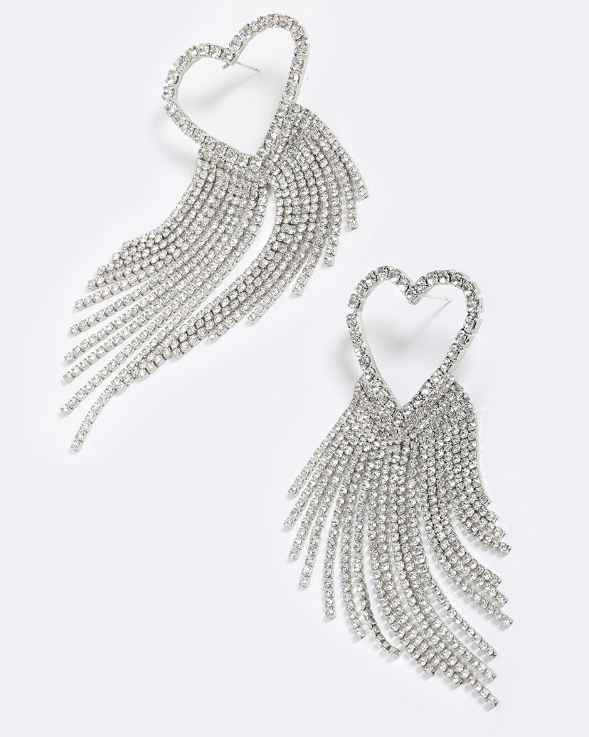 Sparkling Heart Earrings