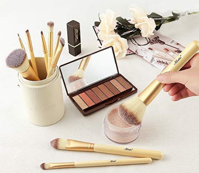 Matto Makeup Brushes Golden Makeup Brush Set (10-Piece)