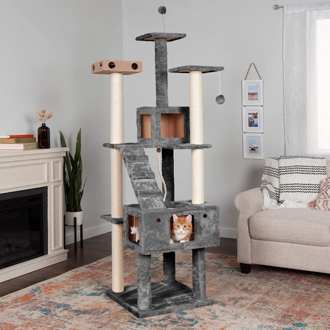 Furhaven Tiger Tough Interactive Cat Tree