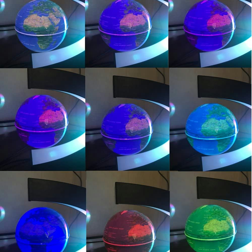 FUZADEL Multi-Color Changing Levitating Globe Desk