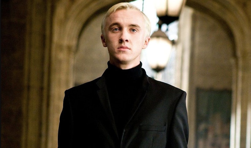 Tom Felton playing Draco Malfoy in 'Harry Potter'. 