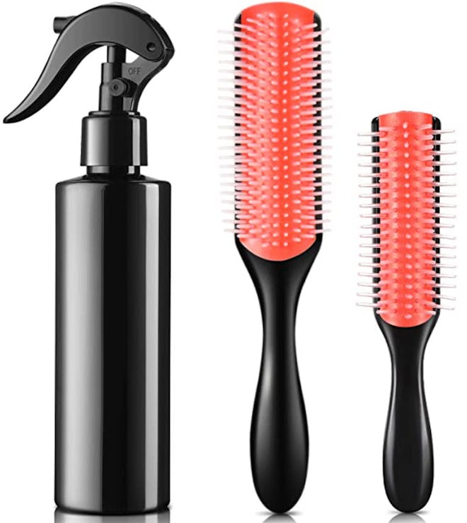 Patelai Styling Hairbrush Kit For Curly Hair (3 Pieces)