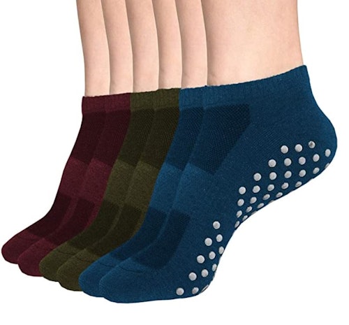 DIBAOLONG No Show Athletic Cotton Socks (6-Pairs)