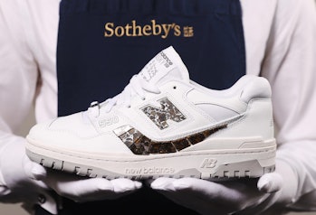 Sotheby's x Netflix Dibiasky New Balance 550 sneakers