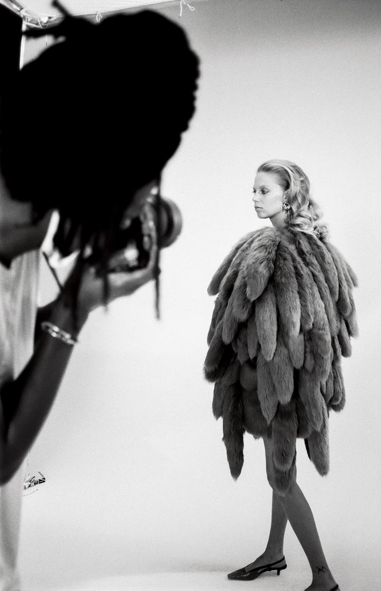 Photographer Justin French captures model Lexi Boling in a standout coat from Bottega Veneta’s fall ...