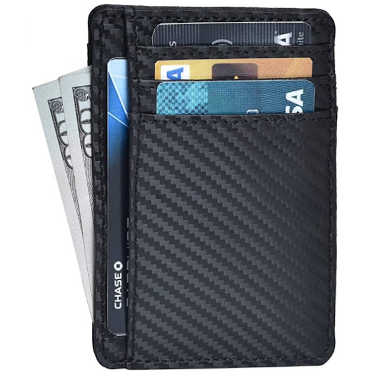 Clifton Heritage RFID Leather Card Holder Wallet