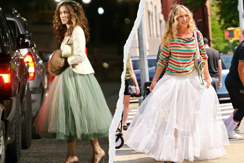 See 'Sex and The City' outfits now and then. Though Carrie Bradshaw's style has evolved, she doesn't...