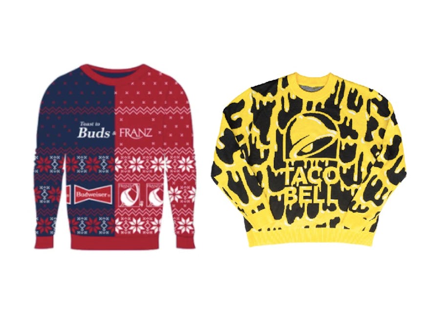 Taco bell ugly christmas sweater hot sale