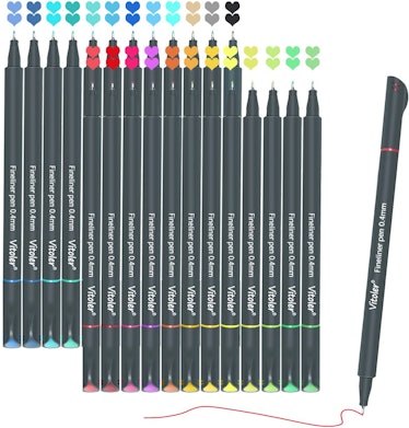 VITOLER Colored Journaling Pens (24 Pieces)