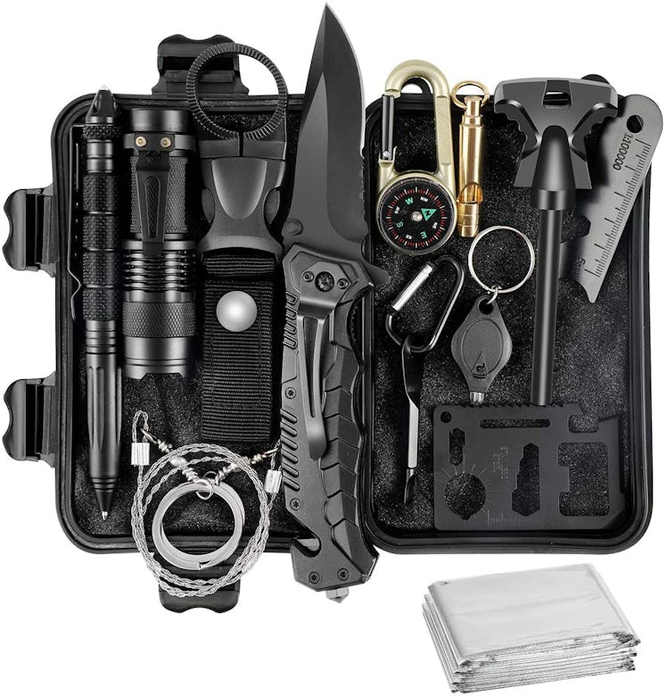 Puhibuox 14-Piece Survival Kit