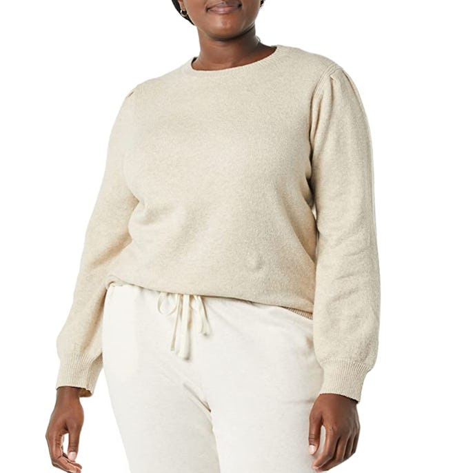 Amazon Essentials Pleated Shoulder Sweater