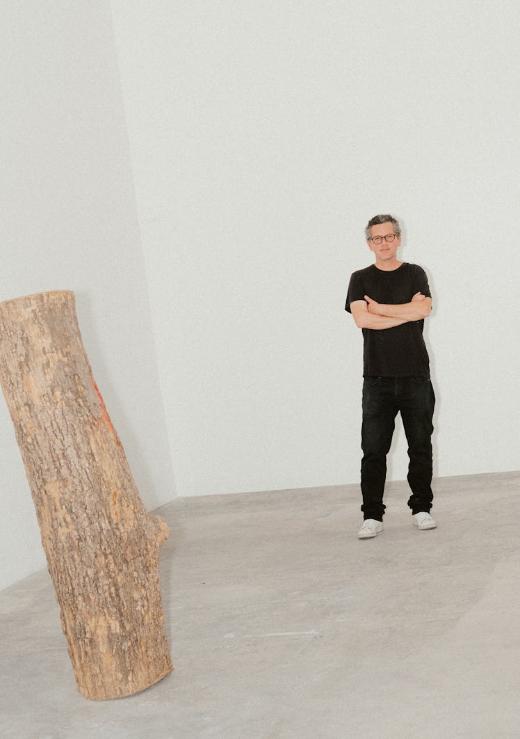 Javier M. Rodríguez, at the Ayer exhibition space.