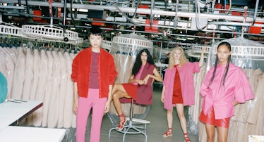 From left: Models Kayako Higuchi, Anita Pozzo, Britt Oosten, and Ronja Berg— all wearing Max Mara cl...