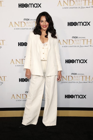 Sarita Choudhury attends HBO Max's premiere of "And Just Like That"