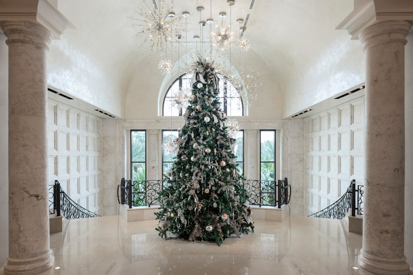 A Christmas tree at the Four Seasons Resort in Orlando