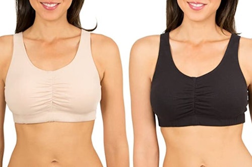 Fruit of the Loom Shirred Front Sport Bra 