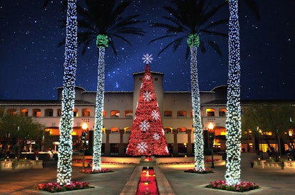 Fairmont Scottsdale Princess’ sparkly palm trees as holiday decorations