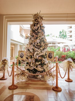 Hawaiian holiday decorations at the Grand Wailea hotel