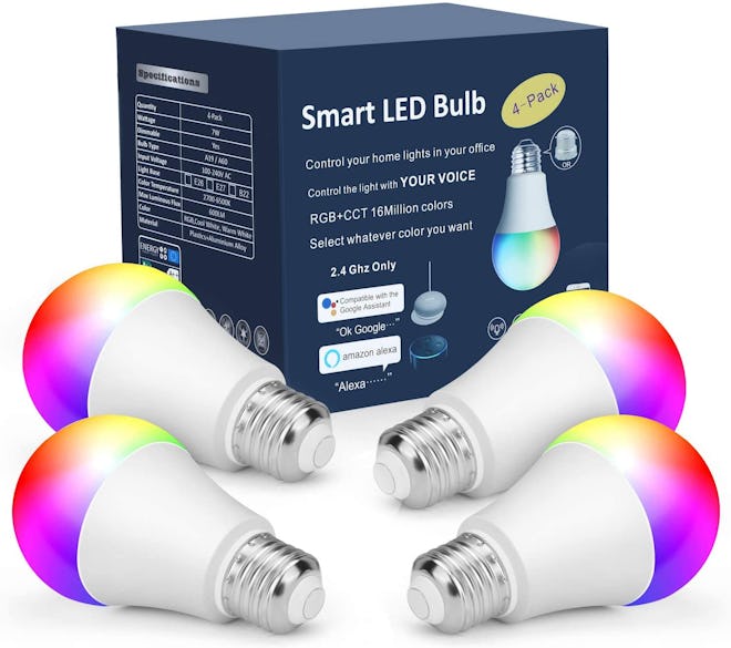 OHLUX Smart Wi-Fi LED Light Bulbs (4-Pack)