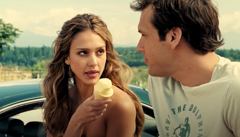 Dane Cook and Jessica Alba star in the 2007 film 'Good Luck Chuck.'