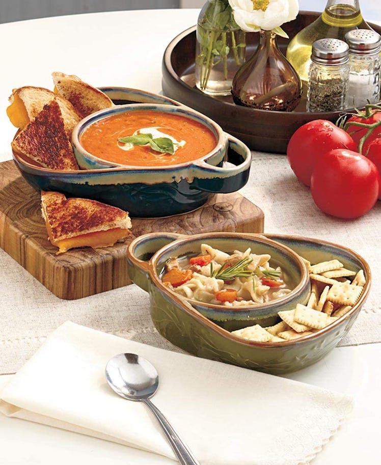 Stoneware Chip, Dip, Soup & Side Bowls (2-Pack)