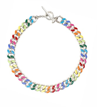 Unicorn Rainbow Chunky Chain Collar Necklace