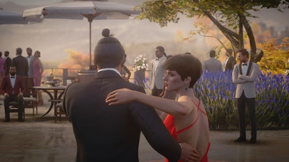 a man and woman dance the tango in Hitman 3