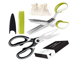 Chefast Kitchen Shears and Herb Scissors Set