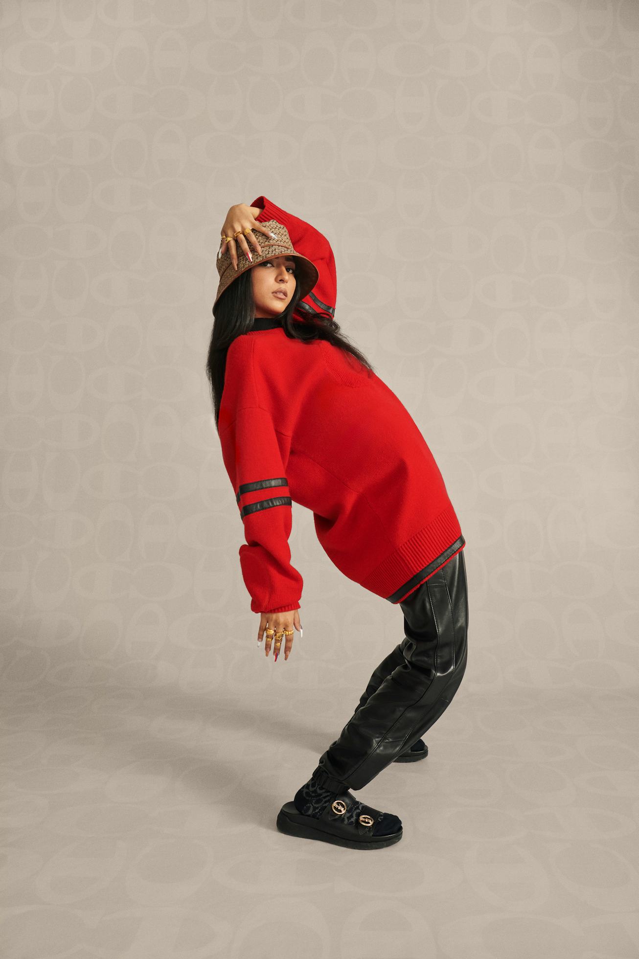 Maha Gondal for Coach x Champion collaboration campaign.