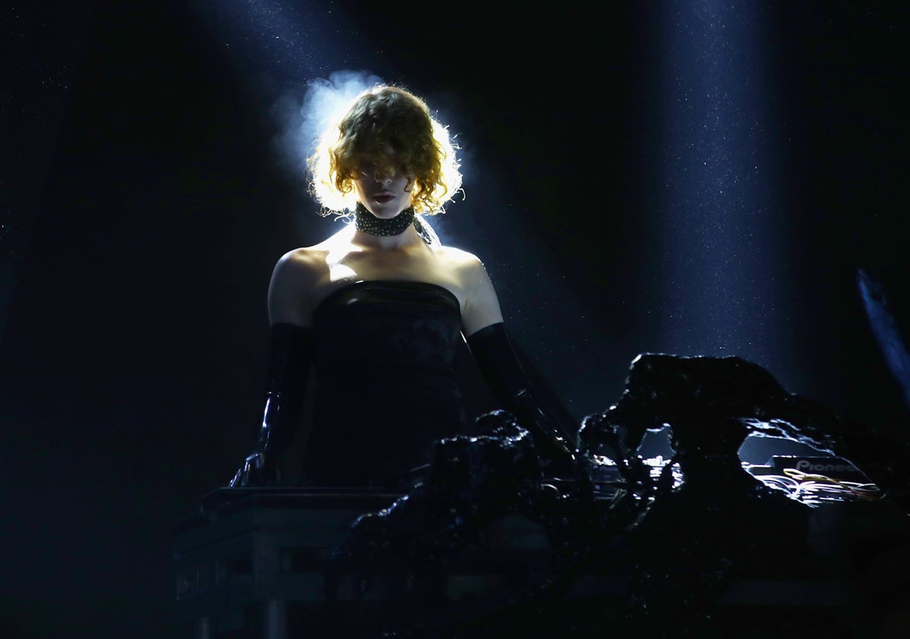 SOPHIE performing at Coachella in 2019.