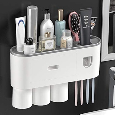 BUILDEC Toothbrush Holder and Bathroom Shelf
