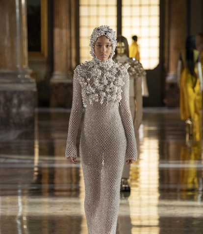 Model wearing the look from Haute Couture's Spring/Summer 2021 Season