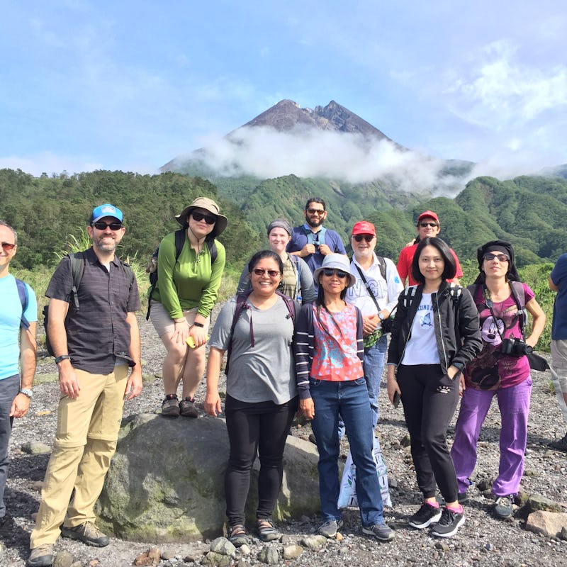 WOVOdat workshop fieldtrip at Mount Merapi