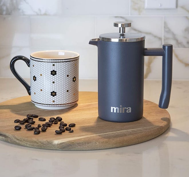 MIRA Stainless Steel French Press Coffee Maker (12 Oz.)