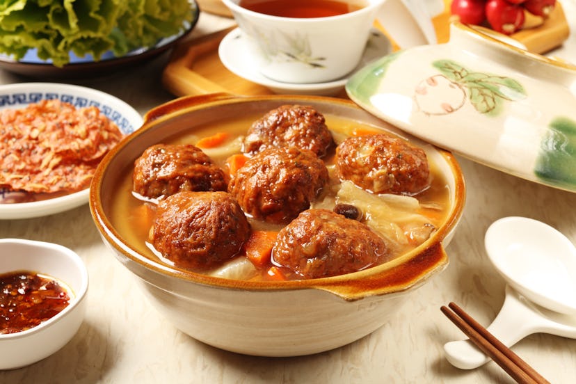 Chinese meatballs lunar new year