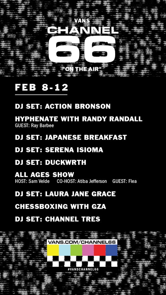 The programming schedule for Channel 66 from February 8 through 12.