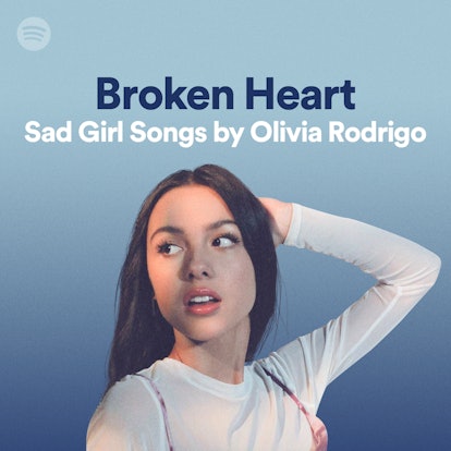 Olivia Rodrigo takes over Spotify's "Broken Heart" playlist. Photo courtesy of Spotify