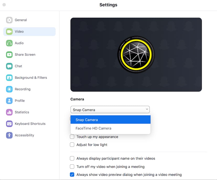 You can apply filters on your next Zoom call in your settings on Zoom.
